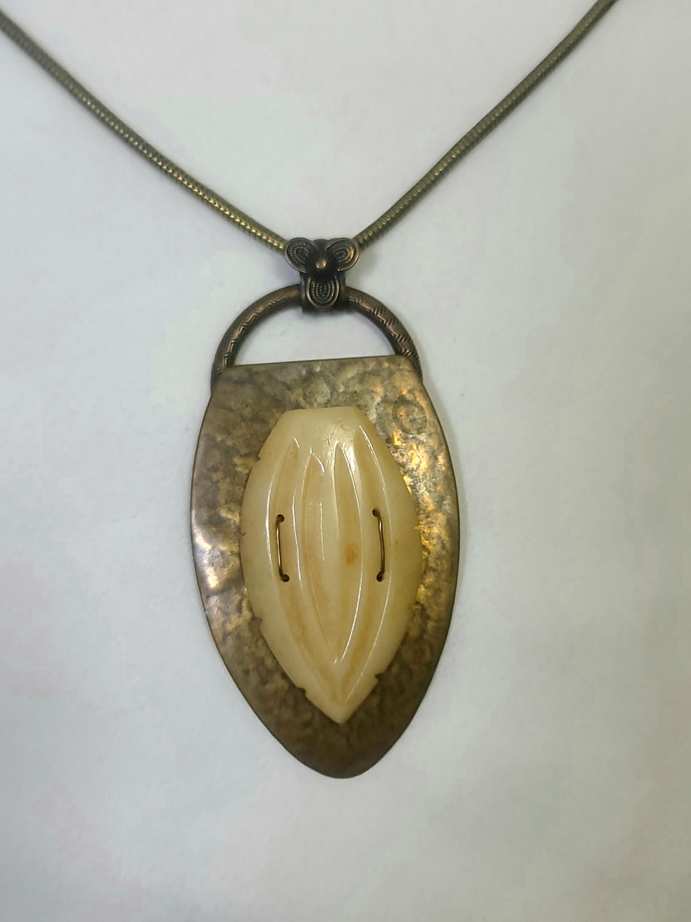 Marjorie Baer SF Abstract Modernist Metal Art Handmade Pendant Necklace